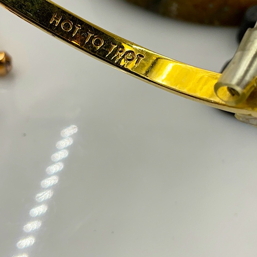 Kate Spade Gold Bracelet Hot Pink, “Hot To Trot”Bracelet & Rose Gold Bracelet - Picture 9 of 10